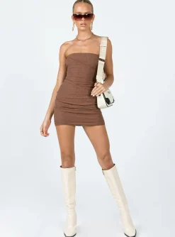 Princess Polly Oscar Mini Dress Brown Fashion