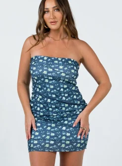 Princess Polly Oscar Mini Dressfloral Navy Outlet