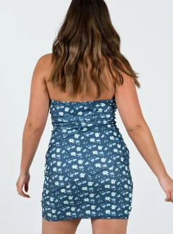 Princess Polly Oscar Mini Dressfloral Navy Outlet