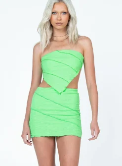 Princess Polly Oscar Mini Skirt  Green Online