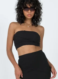 Princess Polly Oscar Strapless Top  Black Shop