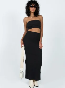 Princess Polly Oscar Strapless Top  Black Shop