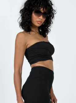 Princess Polly Oscar Strapless Top  Black Shop