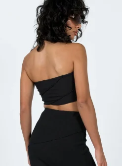 Princess Polly Oscar Strapless Top  Black Shop