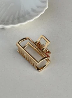 Princess Polly Osheya Hair Clip   Gold Best Sale