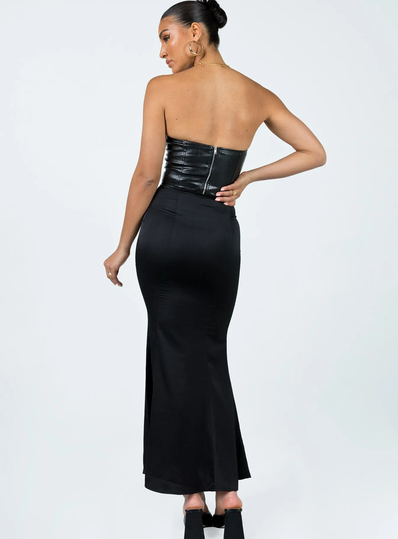 Princess Polly Otter Maxi Skirt Black Fashion