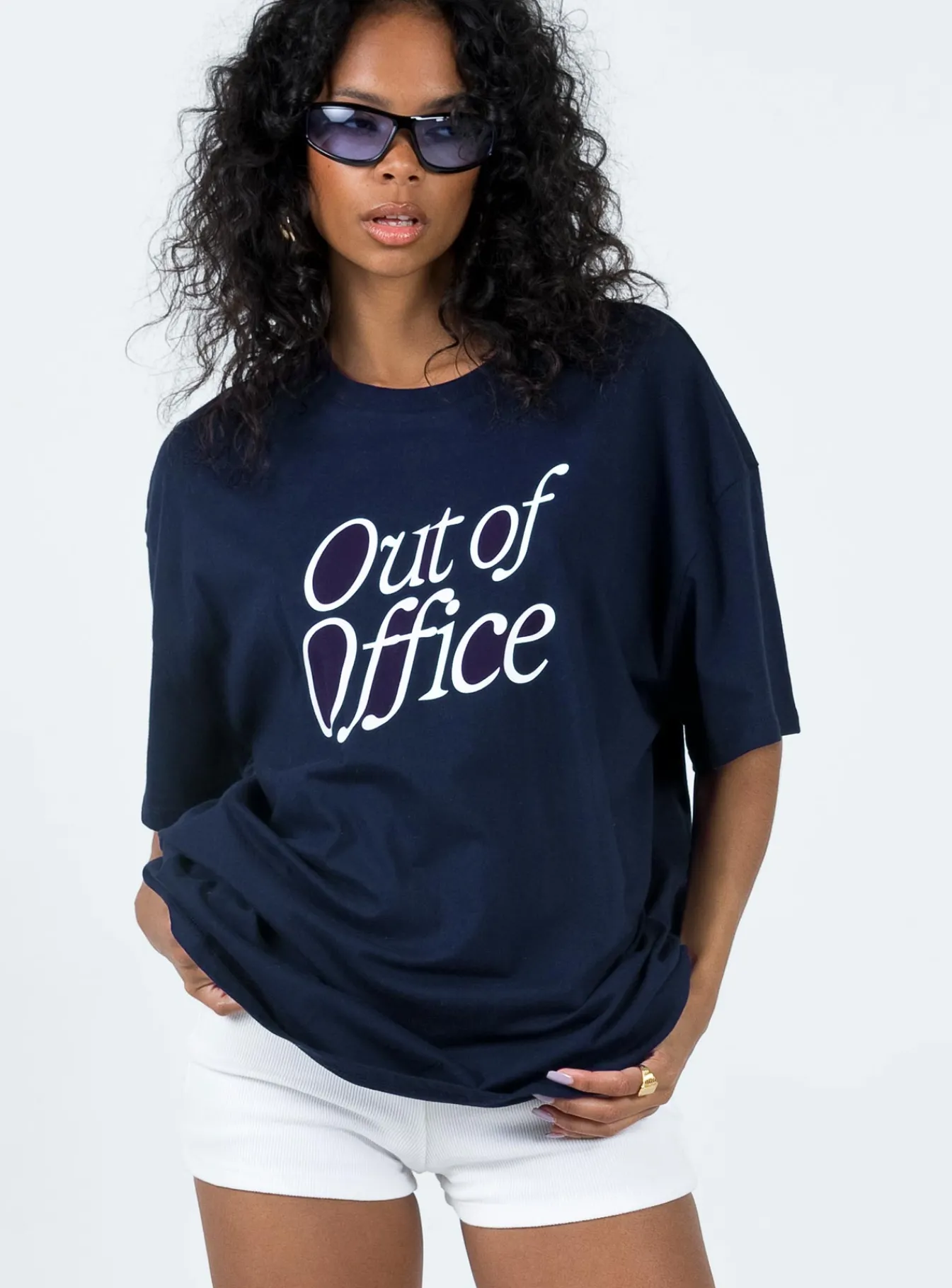 Princess Polly Out Of Office Tee Blue Online
