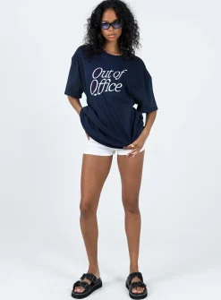 Princess Polly Out Of Office Tee  Blue Online