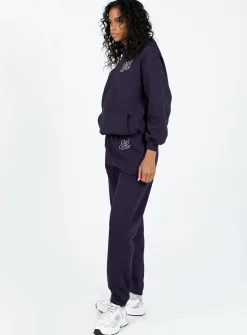 Princess Polly Out Of Office Tracksuit Pants  Navy Cheap