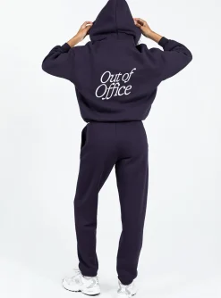 Princess Polly Out Of Office Tracksuit Pants  Navy Cheap