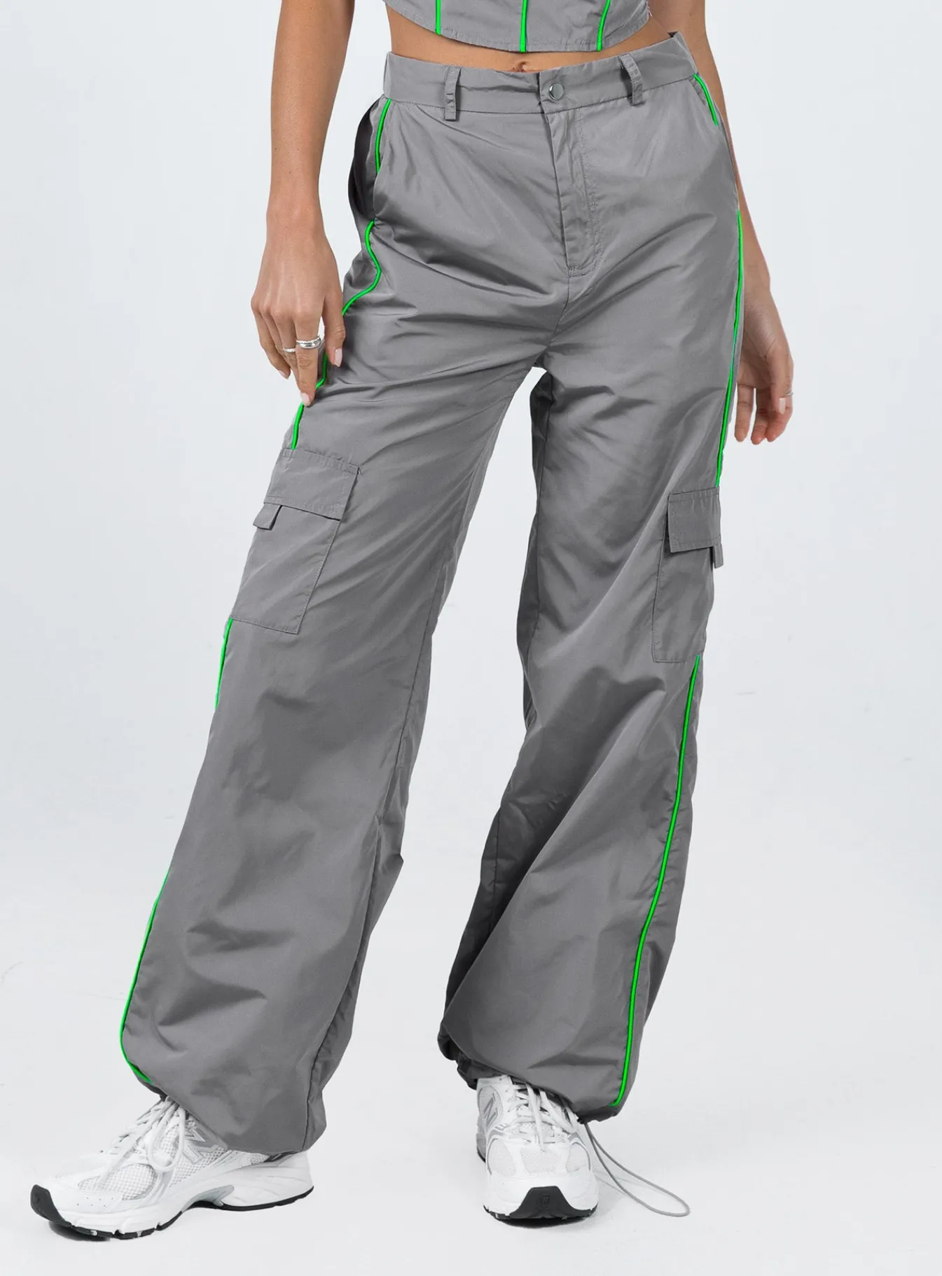 Princess Polly Out Of This World Pants Grey Clearance