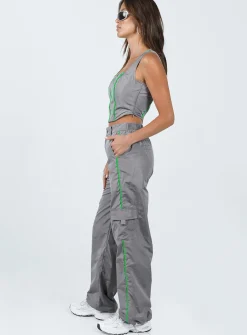 Princess Polly Out Of This World Pants Grey Clearance