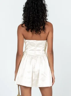 Princess Polly Over The Moon Romper  Champagne Best Sale
