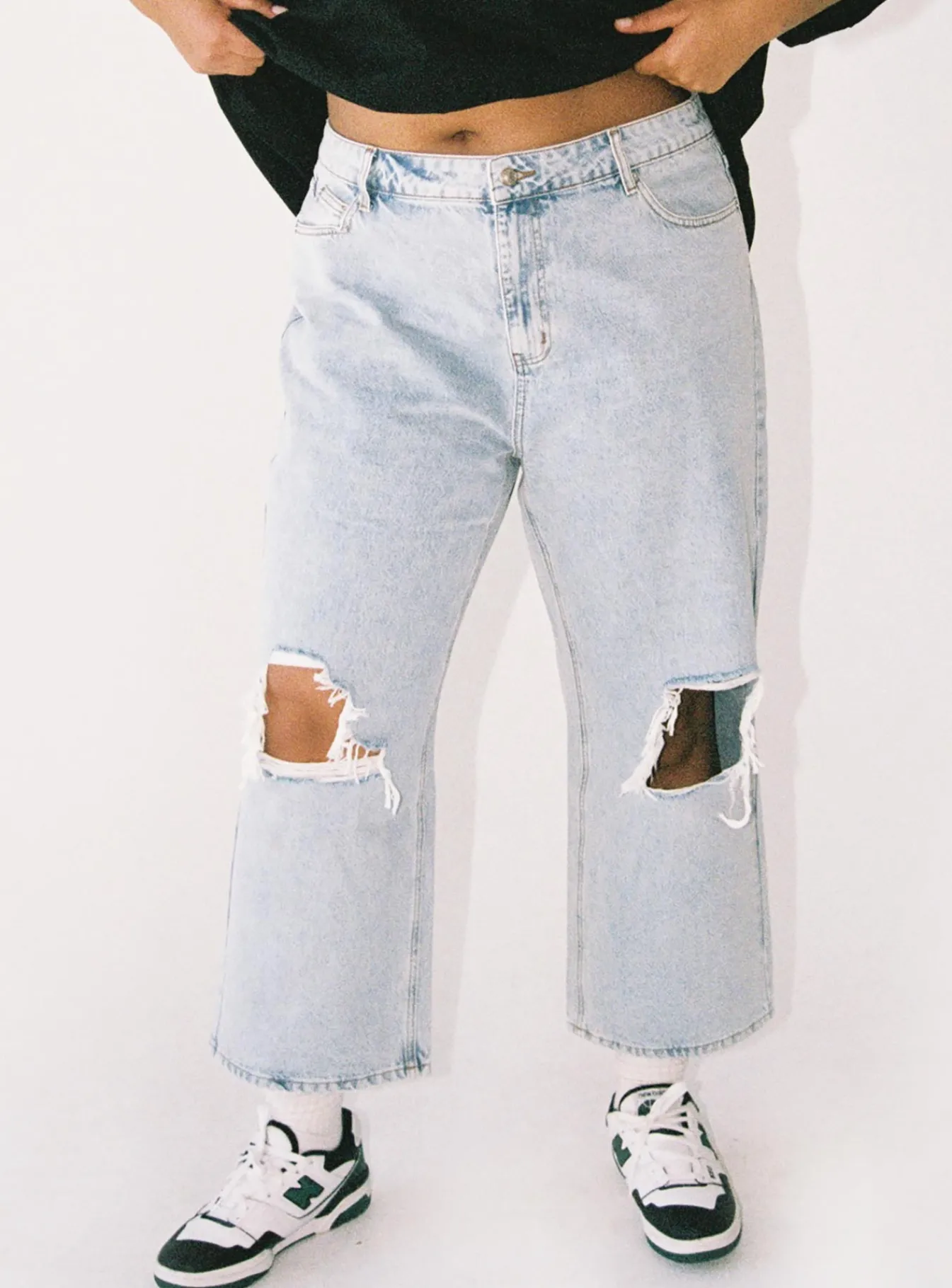 Princess Polly Oxford Mom Jeans Mid Washcurve Denim Store