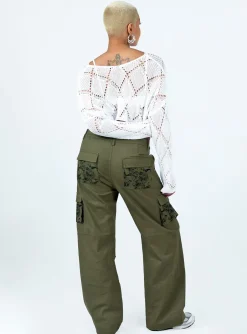 Princess Polly Paisley Tattoo Cargo Pants  Khaki Hot