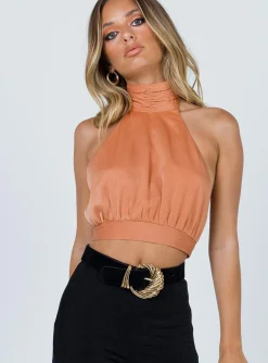 Princess Polly Paityn Top Orange   Champagne Cheap