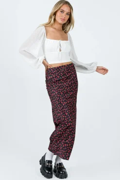 Princess Polly Paley Long Sleeve Top  White Sale
