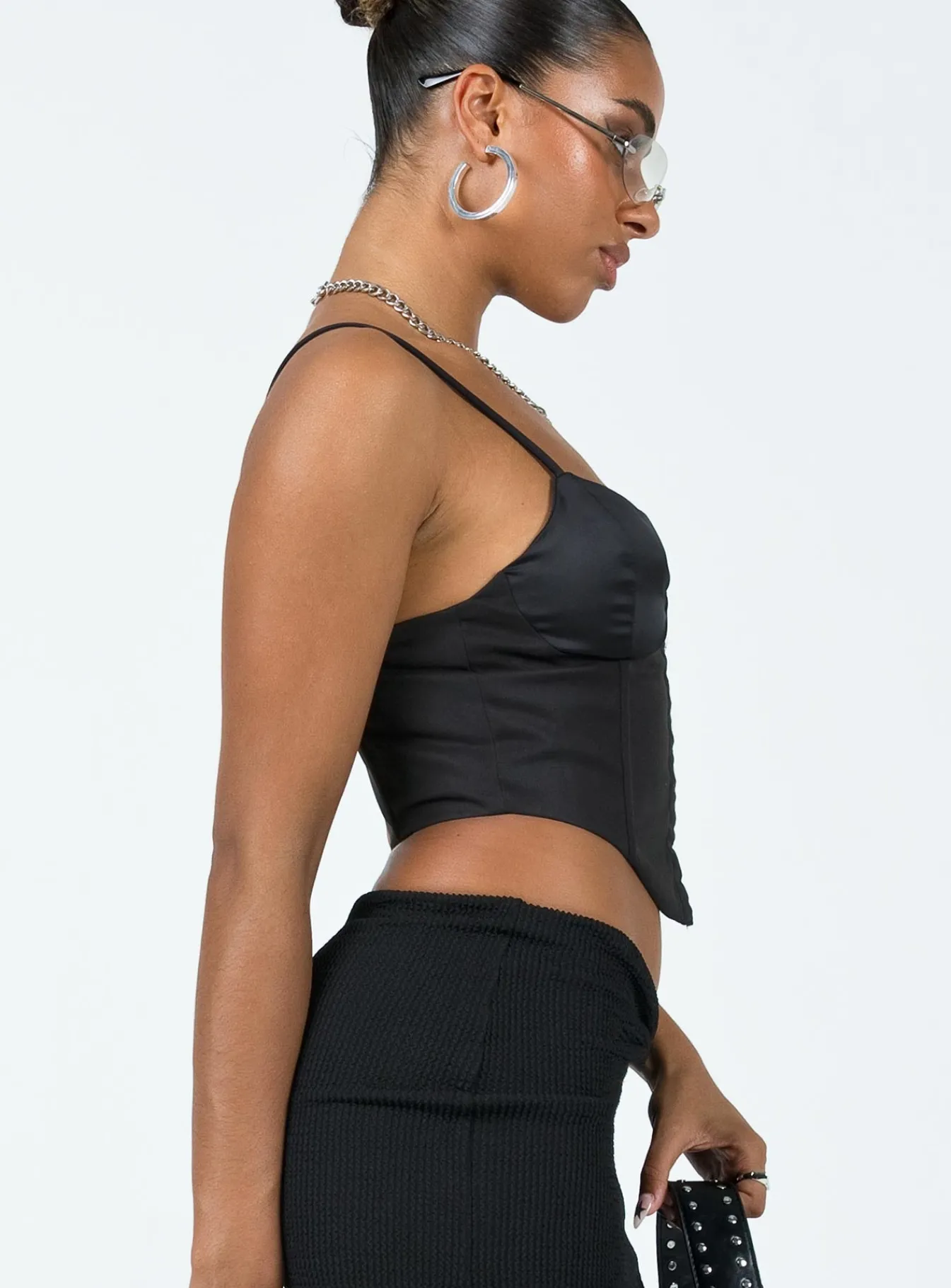 Princess Polly Palisade Corset Top Black Cheap