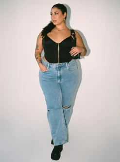 Princess Polly Palisade Corset Topcurve   Black Online