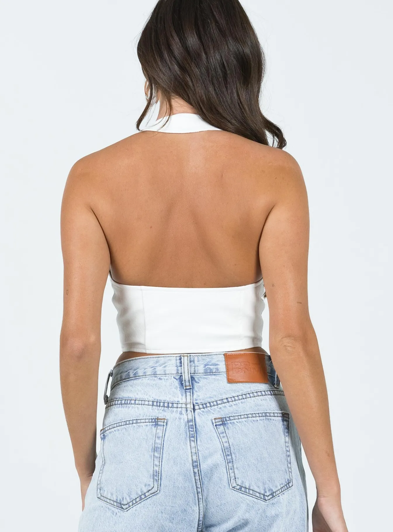 Princess Polly Palladia Pu Jordy Corset White Shop