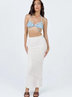 Princess Polly Paradise Point Top  Blue Shop