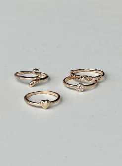 Princess Polly Pardo Ring Pack  Gold Online