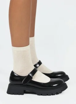 Princess Polly Parker Loafers Patent  Black Outlet