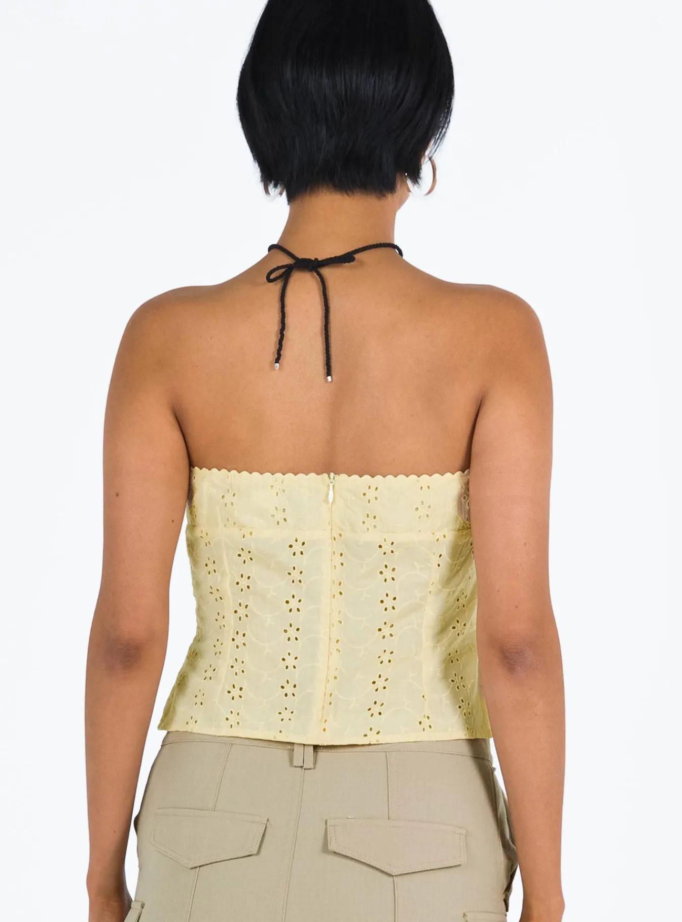 Princess Polly Parle Anglais Top Yellow Sale