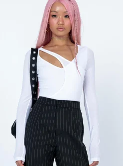 Princess Polly Paros Bodysuit  White Store