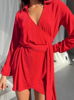 Princess Polly Party Time Mini Dress Red Sale