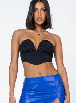 Princess Polly Pascoe Strapless Top Black Best Sale