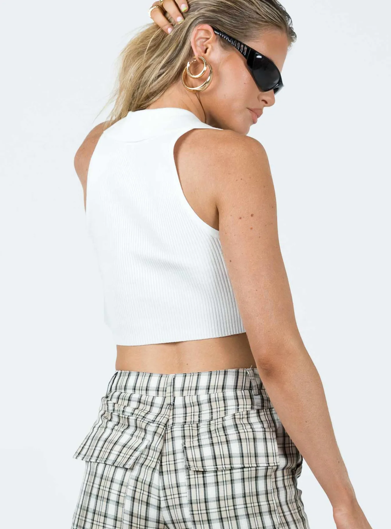 Princess Polly Patterson Top White Discount