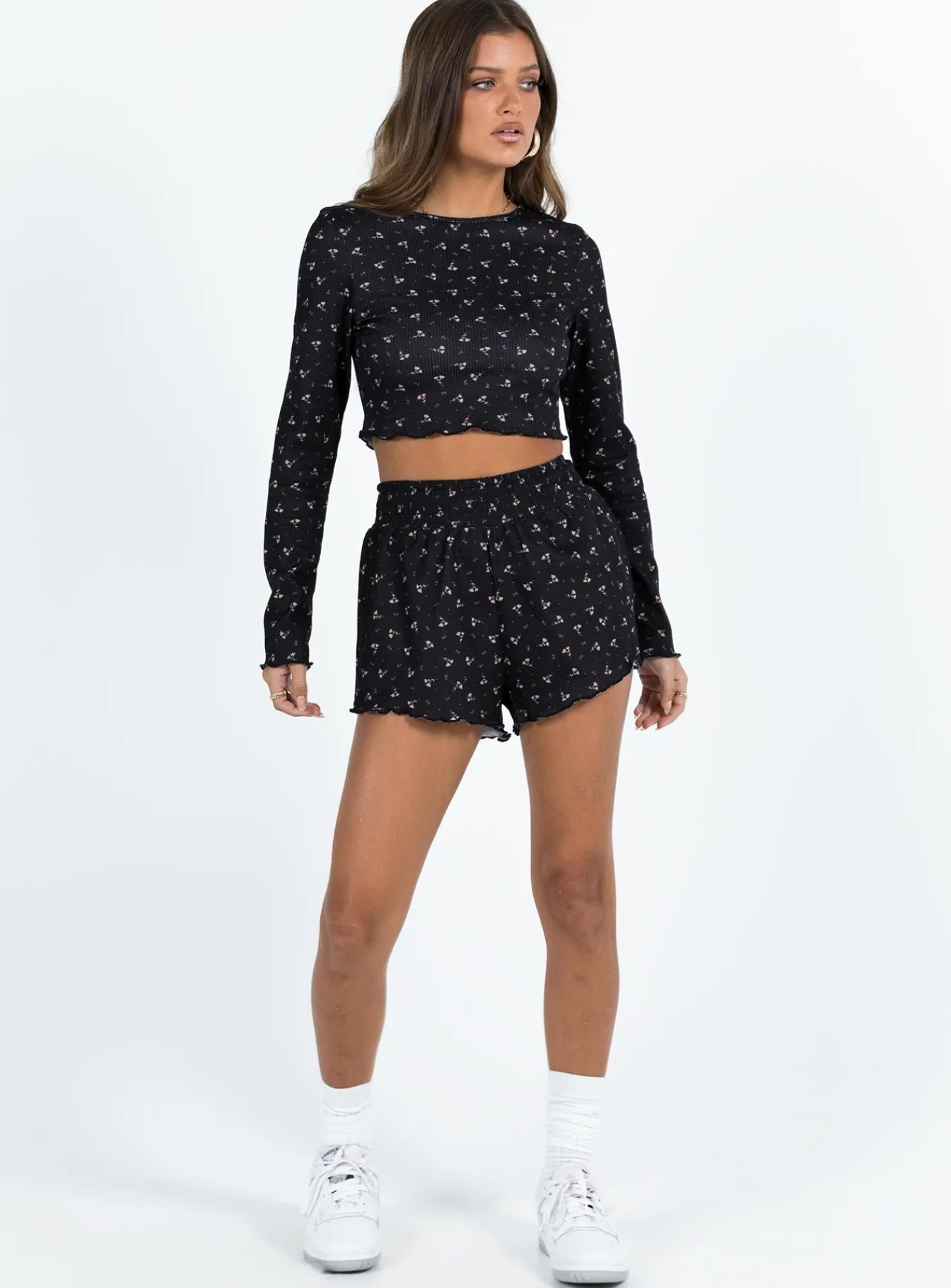 Princess Polly Patton Long Sleeve Setfloral Navy Online