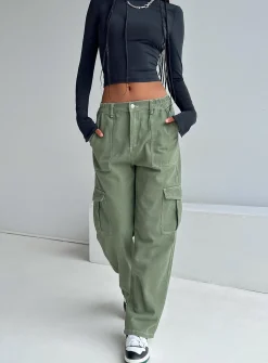 Princess Polly Pawley Cargo Pants  Khaki Shop