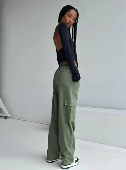 Princess Polly Pawley Cargo Pants  Khaki Shop
