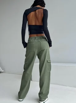Princess Polly Pawley Cargo Pants  Khaki Shop