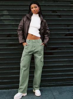 Princess Polly Pawley Cargo Pants  Khaki Shop