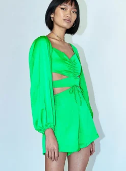 Princess Polly Paxton Romper Green Fashion