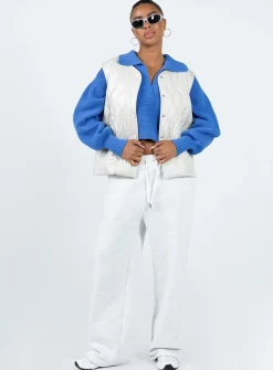 Princess Polly Pazo Puffer Vest  Beige Clearance