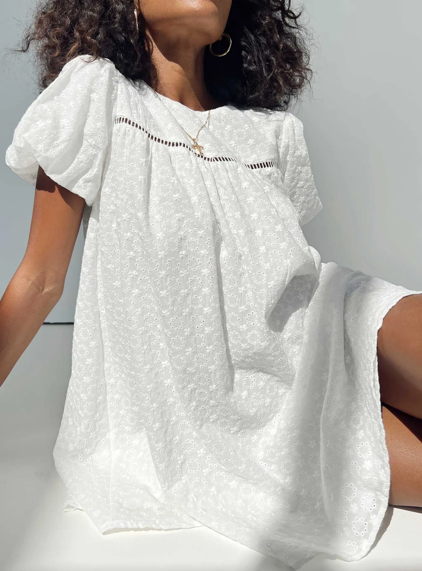 Princess Polly Pelton Mini Dress White Flash Sale