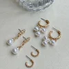 Princess Polly Pennard Pearl Earring Pack/ White   Gold Best Sale