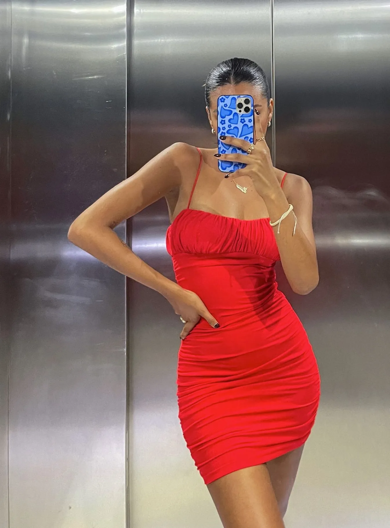 Princess Polly Penney Mini Dress Red Clearance