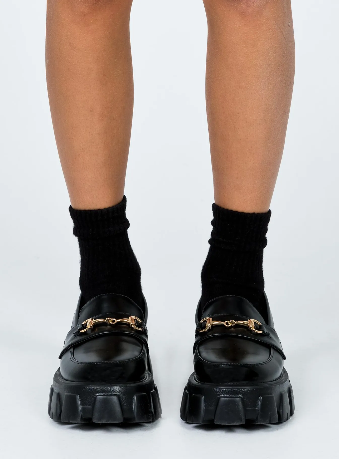 Princess Polly Penny Lane Loafer Black Hot