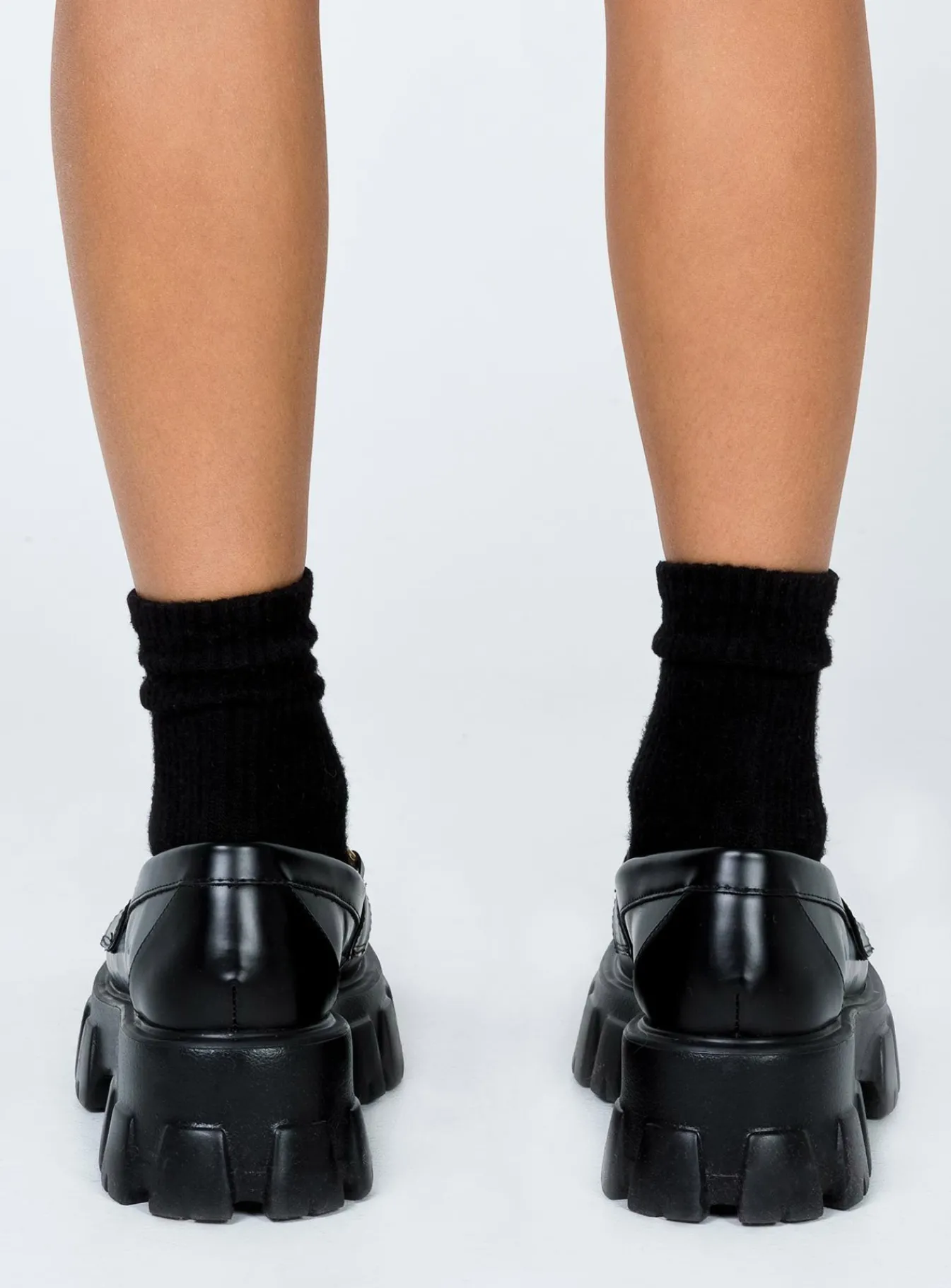Princess Polly Penny Lane Loafer Black Hot