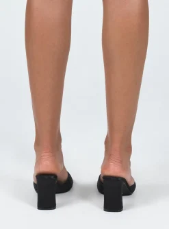 Princess Polly Perlie Heels  Black Fashion