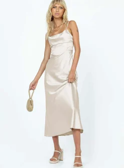 Princess Polly Perrie Midi Dress  Cream Shop