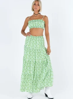 Princess Polly Perrin Set Green Floral Store