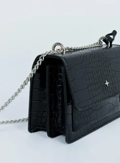 Princess Polly Peta &Amp; Jain Lissycroc / Silver   Black New