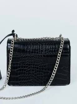 Princess Polly Peta &Amp; Jain Lissycroc / Silver   Black New