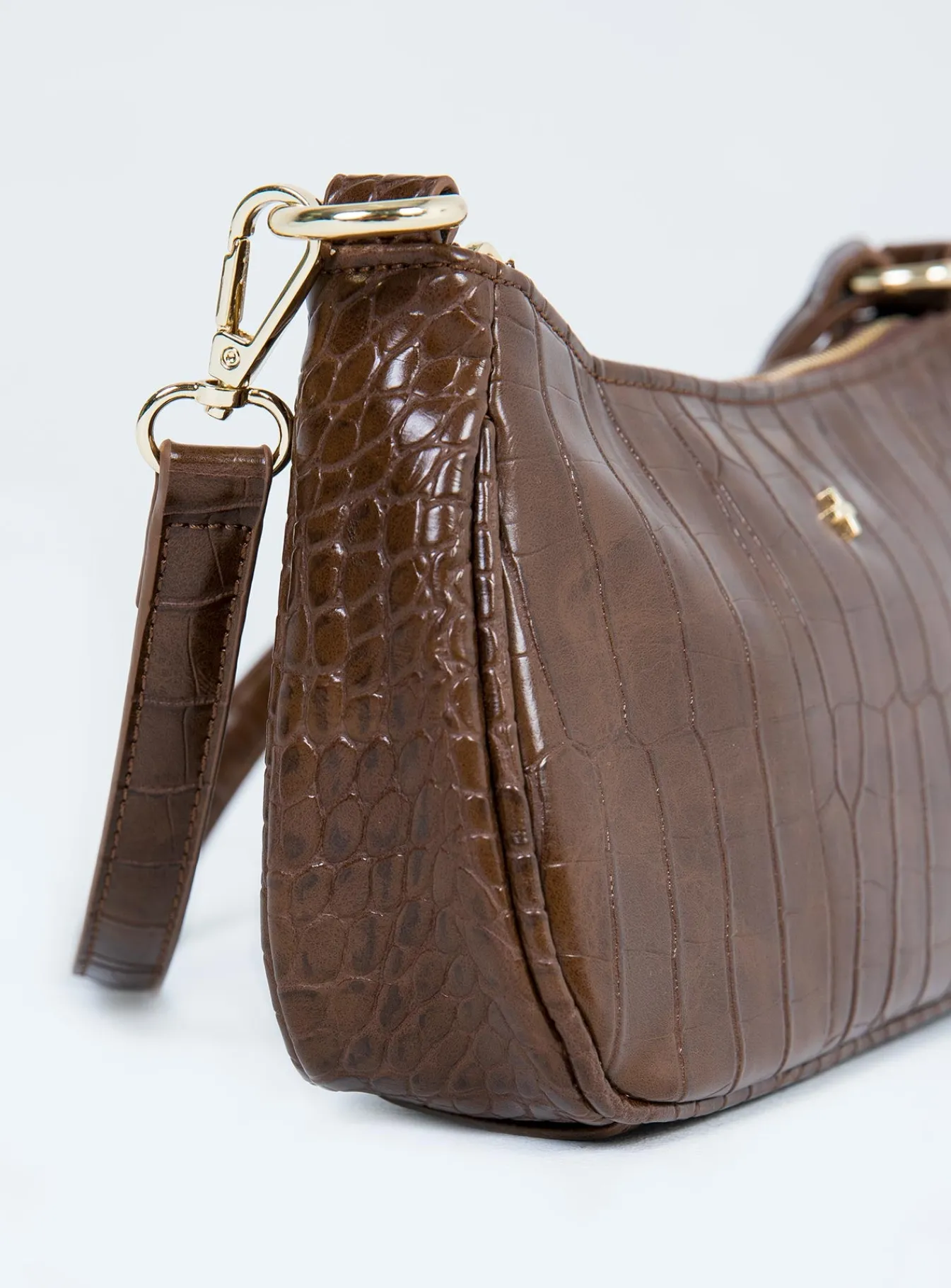 Princess Polly Peta &Amp; Jain Piper Bag Chocolate Croc Brown Croc Outlet